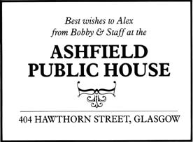 Ashfield Bar Advert